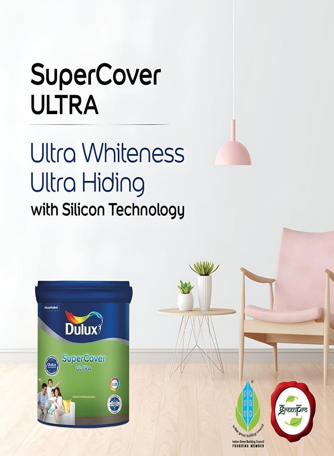 Dulux SuperCover Ultra - Premium Interior Emulsion Paint For Walls and Ceilings | Smooth Matte Finish | Durable, Long-Lasting Paint with Extra Coverage, Grey (1L, Granite Grey, 4 Years Warranty) - Image 3